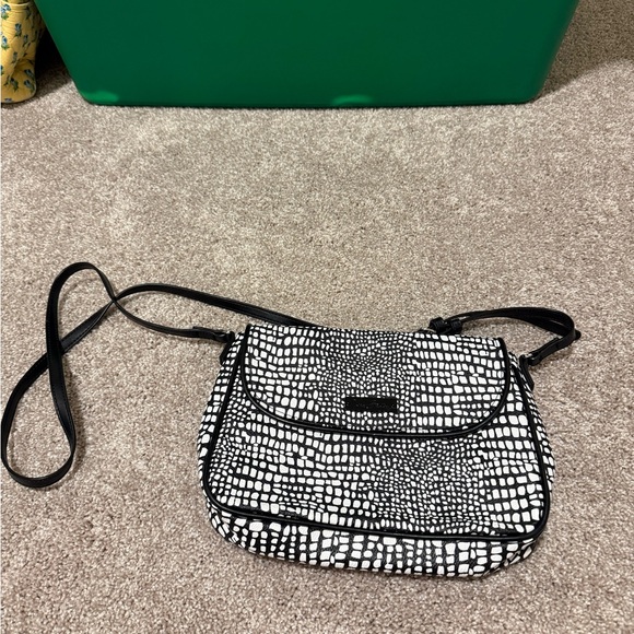 Vera Bradley Handbags - Vera Bradley Midnight Snakeskin Leather
Crossbody Bag